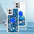 Custodia Silicone Cover Morbida Bling-Bling con Anello Supporto YB1 per Motorola Moto G 5G (2023) Blu