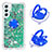 Custodia Silicone Cover Morbida Bling-Bling con Anello Supporto YB1 per Samsung Galaxy A24 4G