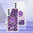 Custodia Silicone Cover Morbida Bling-Bling con Anello Supporto YB1 per Samsung Galaxy Quantum4 5G