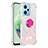 Custodia Silicone Cover Morbida Bling-Bling con Anello Supporto YB1 per Xiaomi Poco X5 5G Rosa