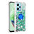 Custodia Silicone Cover Morbida Bling-Bling con Anello Supporto YB1 per Xiaomi Poco X5 5G Verde