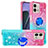 Custodia Silicone Cover Morbida Bling-Bling con Anello Supporto YB2 per Motorola Moto G Stylus (2023) 4G