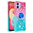 Custodia Silicone Cover Morbida Bling-Bling con Anello Supporto YB2 per Samsung Galaxy A04 4G