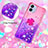 Custodia Silicone Cover Morbida Bling-Bling con Anello Supporto YB2 per Samsung Galaxy A04 4G