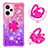 Custodia Silicone Cover Morbida Bling-Bling con Anello Supporto YB2 per Xiaomi Poco F5 5G