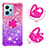 Custodia Silicone Cover Morbida Bling-Bling con Anello Supporto YB2 per Xiaomi Poco X5 5G