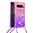 Custodia Silicone Cover Morbida Bling-Bling con Cinghia Cordino Mano S01 per Google Pixel 8 Pro 5G Rosa Caldo