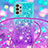 Custodia Silicone Cover Morbida Bling-Bling con Cinghia Cordino Mano S01 per Samsung Galaxy A32 4G