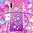 Custodia Silicone Cover Morbida Bling-Bling con Cinghia Cordino Mano S01 per Samsung Galaxy M11