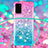 Custodia Silicone Cover Morbida Bling-Bling con Cinghia Cordino Mano S01 per Samsung Galaxy S20