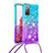 Custodia Silicone Cover Morbida Bling-Bling con Cinghia Cordino Mano S01 per Samsung Galaxy S20 FE (2022) 5G