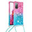 Custodia Silicone Cover Morbida Bling-Bling con Cinghia Cordino Mano S01 per Samsung Galaxy S20 FE 4G