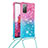 Custodia Silicone Cover Morbida Bling-Bling con Cinghia Cordino Mano S01 per Samsung Galaxy S20 FE 5G