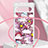 Custodia Silicone Cover Morbida Bling-Bling con Cinghia Cordino Mano S02 per Google Pixel 7a 5G