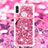 Custodia Silicone Cover Morbida Bling-Bling con Cinghia Cordino Mano S02 per Samsung Galaxy A11