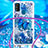 Custodia Silicone Cover Morbida Bling-Bling con Cinghia Cordino Mano S02 per Samsung Galaxy M30s