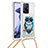 Custodia Silicone Cover Morbida Bling-Bling con Cinghia Cordino Mano S02 per Xiaomi Mi 11T 5G