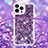 Custodia Silicone Cover Morbida Bling-Bling con Cinghia Cordino Mano S03 per Apple iPhone 14 Pro