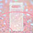Custodia Silicone Cover Morbida Bling-Bling con Cinghia Cordino Mano S03 per Google Pixel 7a 5G