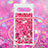 Custodia Silicone Cover Morbida Bling-Bling con Cinghia Cordino Mano S03 per Google Pixel 7a 5G Rosa Caldo