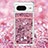 Custodia Silicone Cover Morbida Bling-Bling con Cinghia Cordino Mano S03 per Google Pixel 8 5G