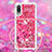 Custodia Silicone Cover Morbida Bling-Bling con Cinghia Cordino Mano S03 per Samsung Galaxy A02