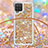 Custodia Silicone Cover Morbida Bling-Bling con Cinghia Cordino Mano S03 per Samsung Galaxy A12