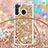 Custodia Silicone Cover Morbida Bling-Bling con Cinghia Cordino Mano S03 per Samsung Galaxy A21