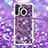 Custodia Silicone Cover Morbida Bling-Bling con Cinghia Cordino Mano S03 per Samsung Galaxy A21