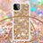 Custodia Silicone Cover Morbida Bling-Bling con Cinghia Cordino Mano S03 per Samsung Galaxy A22 5G