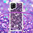 Custodia Silicone Cover Morbida Bling-Bling con Cinghia Cordino Mano S03 per Samsung Galaxy A42 5G