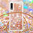 Custodia Silicone Cover Morbida Bling-Bling con Cinghia Cordino Mano S03 per Samsung Galaxy A50S