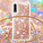 Custodia Silicone Cover Morbida Bling-Bling con Cinghia Cordino Mano S03 per Samsung Galaxy A70S