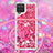 Custodia Silicone Cover Morbida Bling-Bling con Cinghia Cordino Mano S03 per Samsung Galaxy F12