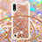 Custodia Silicone Cover Morbida Bling-Bling con Cinghia Cordino Mano S03 per Samsung Galaxy M10