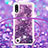 Custodia Silicone Cover Morbida Bling-Bling con Cinghia Cordino Mano S03 per Samsung Galaxy M10