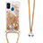 Custodia Silicone Cover Morbida Bling-Bling con Cinghia Cordino Mano S03 per Samsung Galaxy M21