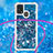 Custodia Silicone Cover Morbida Bling-Bling con Cinghia Cordino Mano S03 per Samsung Galaxy M31