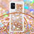 Custodia Silicone Cover Morbida Bling-Bling con Cinghia Cordino Mano S03 per Samsung Galaxy M40S