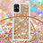 Custodia Silicone Cover Morbida Bling-Bling con Cinghia Cordino Mano S03 per Samsung Galaxy M51