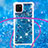 Custodia Silicone Cover Morbida Bling-Bling con Cinghia Cordino Mano S03 per Samsung Galaxy M60s