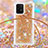 Custodia Silicone Cover Morbida Bling-Bling con Cinghia Cordino Mano S03 per Samsung Galaxy M80S