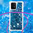 Custodia Silicone Cover Morbida Bling-Bling con Cinghia Cordino Mano S03 per Samsung Galaxy M80S