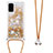 Custodia Silicone Cover Morbida Bling-Bling con Cinghia Cordino Mano S03 per Samsung Galaxy S20