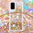 Custodia Silicone Cover Morbida Bling-Bling con Cinghia Cordino Mano S03 per Samsung Galaxy S20