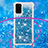 Custodia Silicone Cover Morbida Bling-Bling con Cinghia Cordino Mano S03 per Samsung Galaxy S20