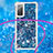 Custodia Silicone Cover Morbida Bling-Bling con Cinghia Cordino Mano S03 per Samsung Galaxy S20 FE (2022) 5G