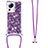 Custodia Silicone Cover Morbida Bling-Bling con Cinghia Cordino Mano S03 per Xiaomi Mi 12 Lite NE 5G