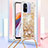 Custodia Silicone Cover Morbida Bling-Bling con Cinghia Cordino Mano S03 per Xiaomi Poco C55