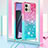 Custodia Silicone Cover Morbida Bling-Bling con Cinghia Cordino Mano YB1 per Motorola Moto G Stylus (2023) 4G